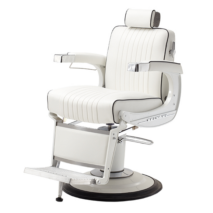 Takara Belmont Elegance Elite White Barber Chair