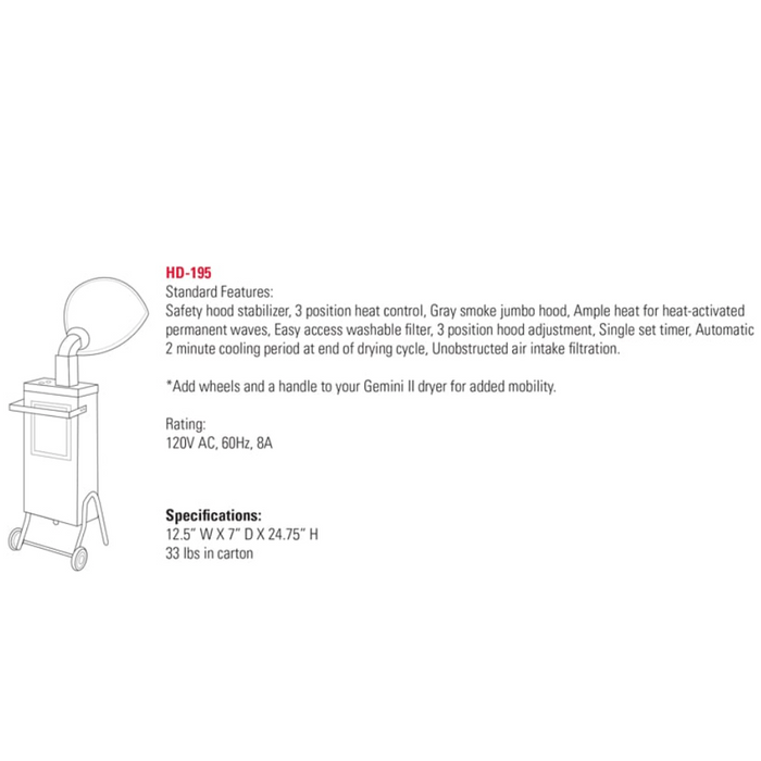 Takara Belmont Gemini II Hair Dryer