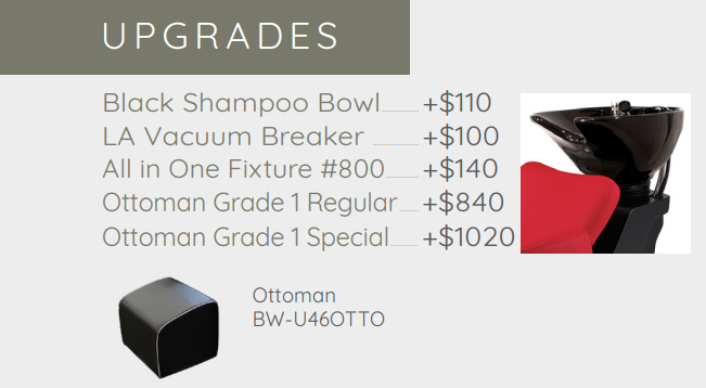 Takara Belmont Tessoro Shampoo Unit